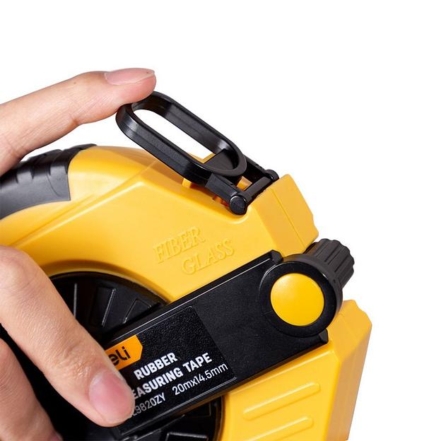 Измерительный и разметочный инструмент Deli Мерная лента Deli DL9830ZY 30м x 14.5мм, ударопрочный корпус, полотно из стекловолокна и ПВХ фото 6