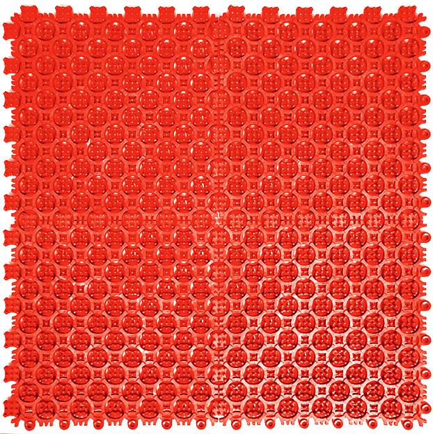 Sold Антикаблук грязезащитное покрытие, Цвет Красный RAL 3020, Толщина модуля 9 мм. фото 1