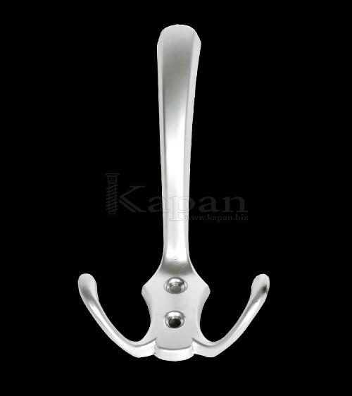Крючок тройной, мат. хром K302  фото 1