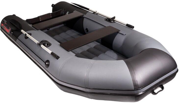 Лодка Таймень NX 2900 НДНД, 2900*1420*400 мм., цвет: графит-черный фото 1