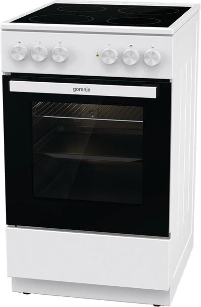 Плита Электрическая Gorenje GEC5A12WG-B белый стеклокерамика (без крышки) фото 3