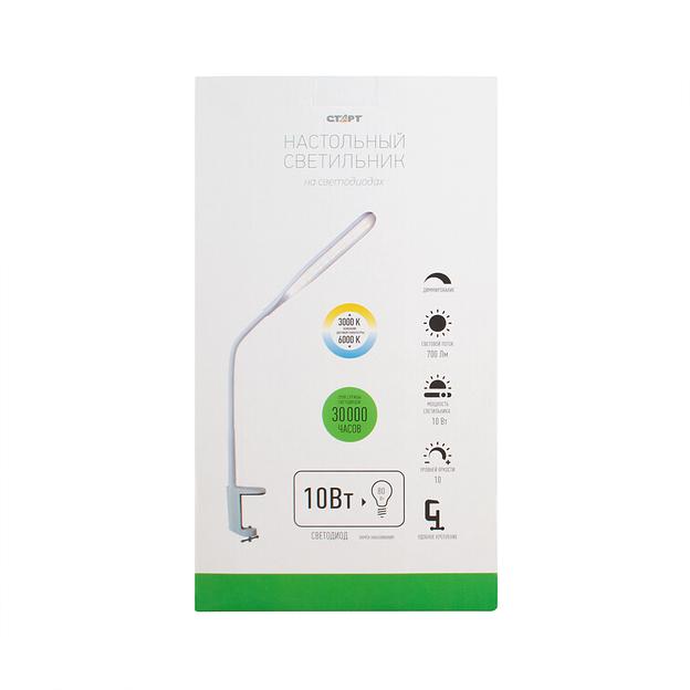 Светильник настольный СТАРТ CT87 белый светодиодный СТАРТ Светильник настольный СТАРТ CT87 белый светодиодный (4610116223185) фото 10