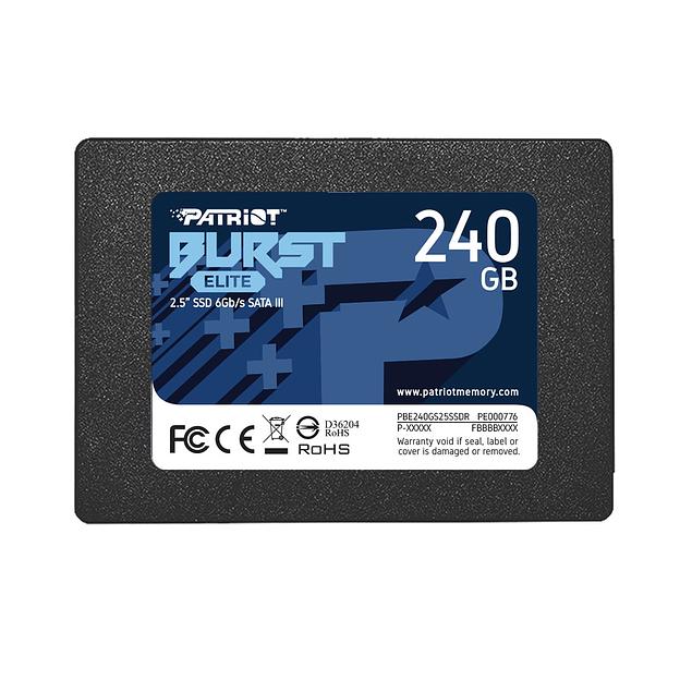 Твердотельный накопитель SSD Patriot Burst Elite 240GB SATA PBE240GS25SSDR фото 1