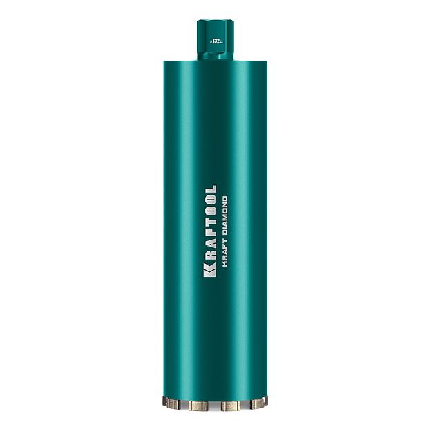 KRAFTOOL DIAMOND 132 мм (450 мм, 1 1/4″, лазерная сварка, сухое сверление с микроударом), алмазная коронка по железобетону (29825-132) фото 1