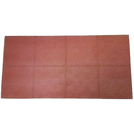 Мат резиновый 1200х600х40 мм соединение втулки жёлтый, оранжевый ОПТ фото 1