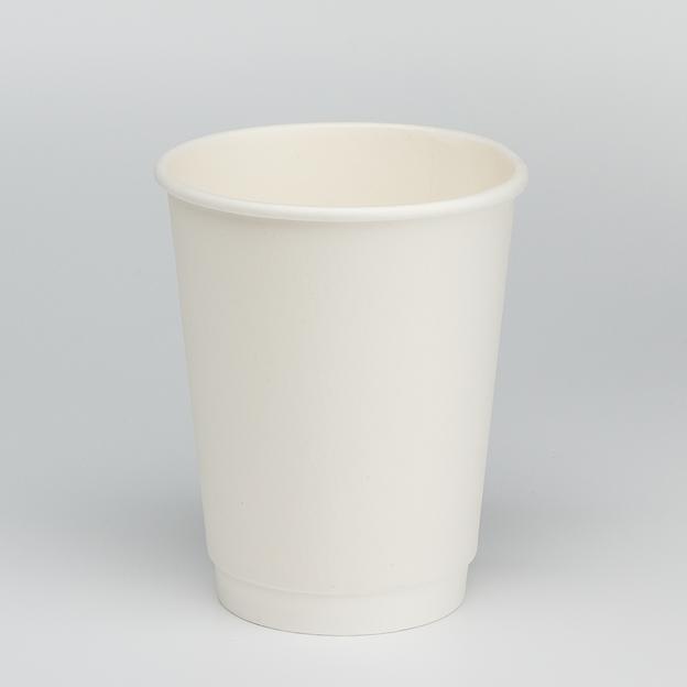 Стакан картонный 300мл 2-сл. белый d90мм - 25 шт фото 1