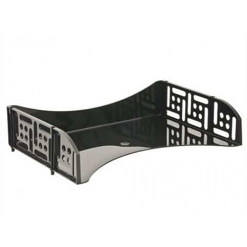 Лоток для документов, горизонтальный ФИЛД с широкой загрузкой, черный, СТАММ ЛТ801 фото 1