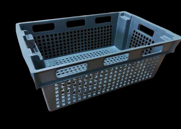 Ящик ЯПЧ-62 черный перфорирированный 600×200×400 мм опт фото 1