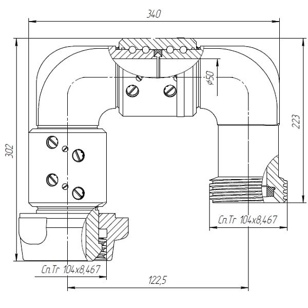 Колено шарнирное КШ-110.00.000-10А фото 2