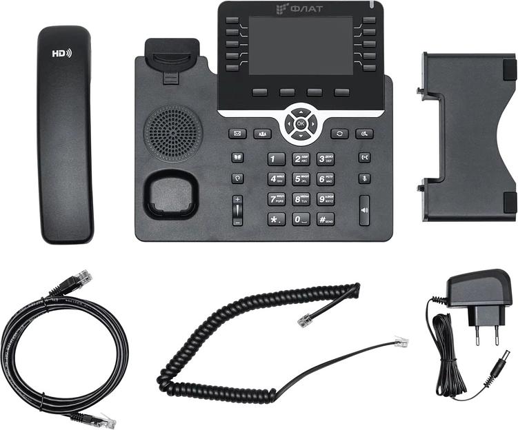 Телефон IP Флат Flat-Phone-B10/RU черный фото 4