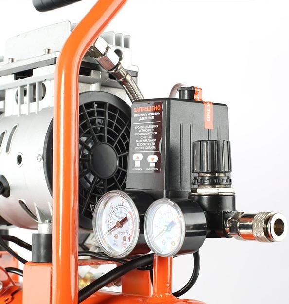 Компрессор поршневой Patriot WO 10-120 безмасляный 120л/мин 10л 650Вт оранжевый фото 4