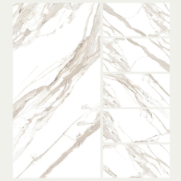 Керамогранит 1200х600 полированный «Sungress statuario carara polished» фото 1