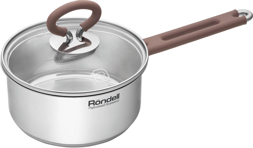 Ковш Rondell Etery RDS-1598 1.3л. d=16см (с крышкой) стальной фото 1