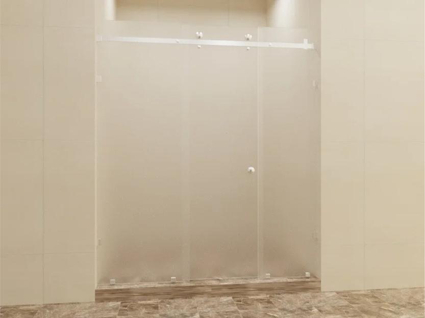 Душевое ограждение прямоугольное КазСтекло КС-200К матовое белое фото 1