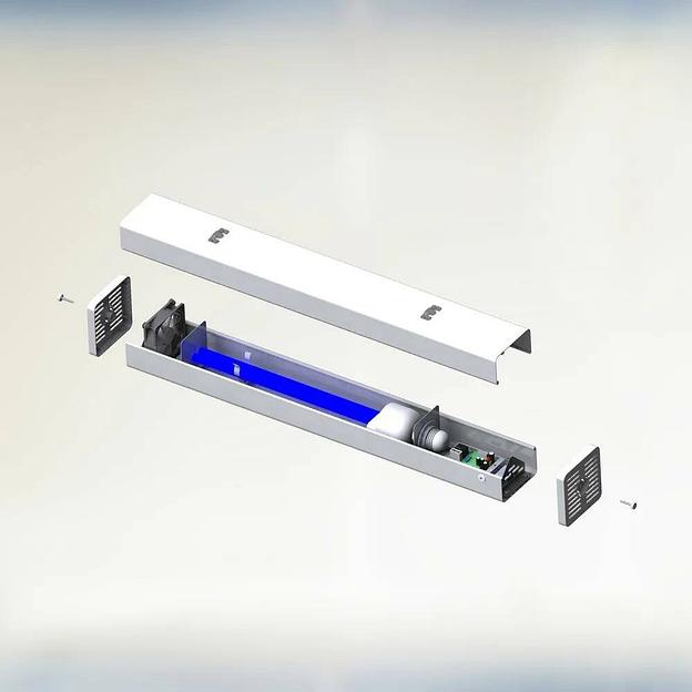 Рециркулятор настенный UVC WALL E27 (R-800-136/WR.AL) опт фото 4