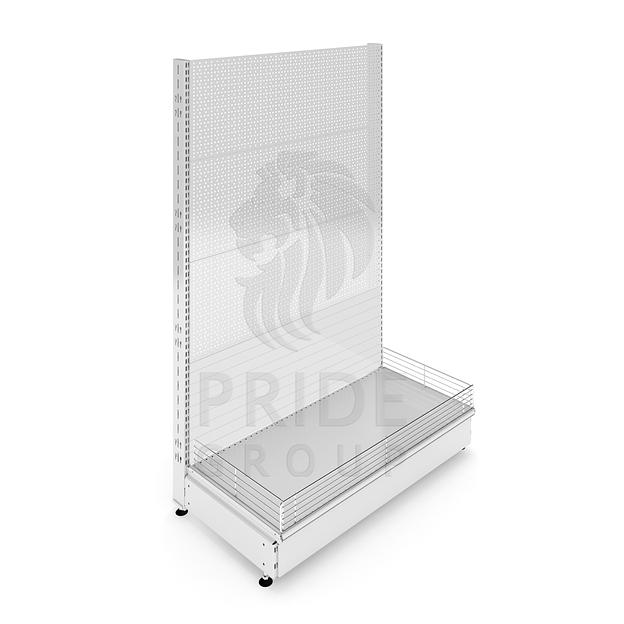 Стеллаж перфорированный пристенный 665x500x1550 фото 1