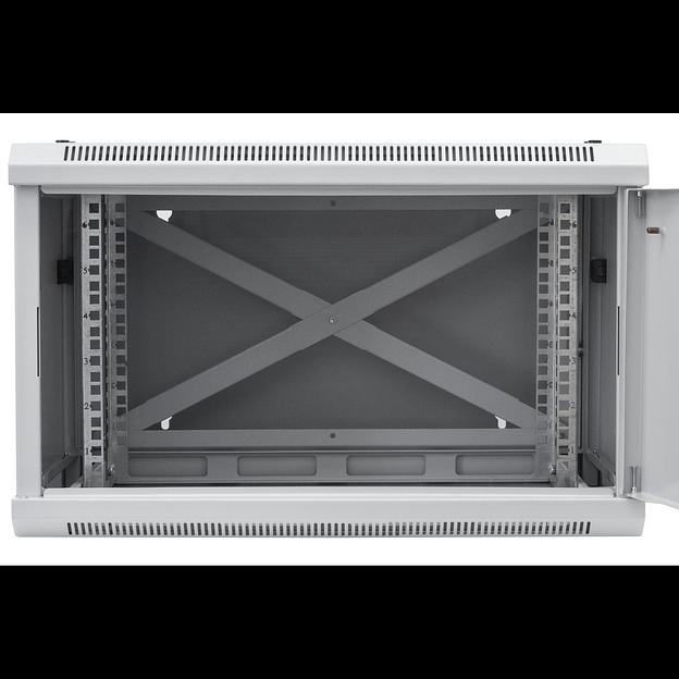 Шкаф телекоммуникационный настенный 9U, 600х550х500мм двухсекционный фото 3