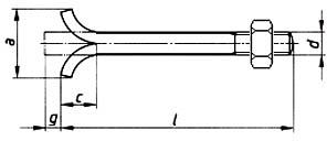 Фундаментные анкерные болты DIN 529 форма С ОПТ фото 1