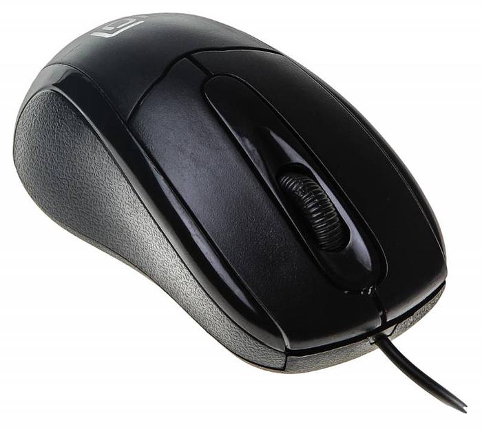 Мышь Оклик 305M черный оптическая (1000dpi) USB (2but) фото 3