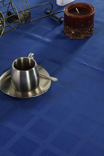 Скатерть 110*110 см. синяя клетка /3/ фото 1