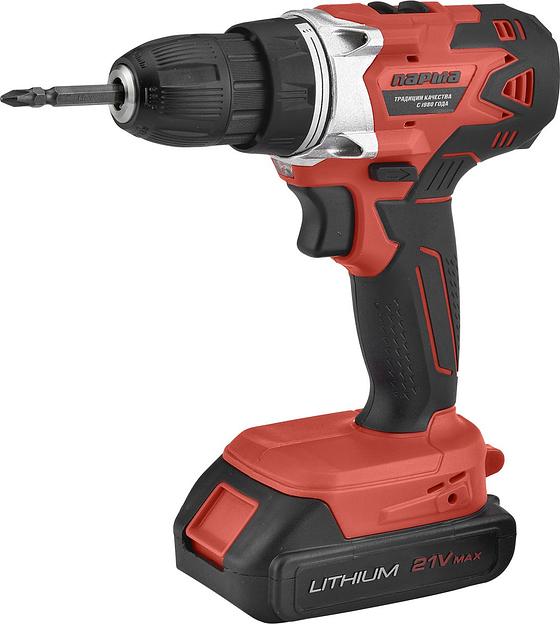 Дрель-шуруповерт акк. ПАРМА ДША-02-2021/2Li [02.021.00016] { 21В, 2Ач, 2акк.,2скор,,подсв, индик, кейс (8шт/кор) } фото 2