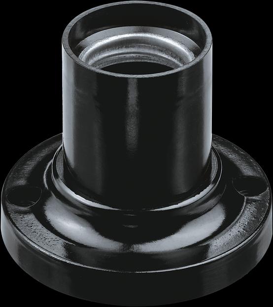 Патрон потолочный Е27 карболитовый черный фото 1