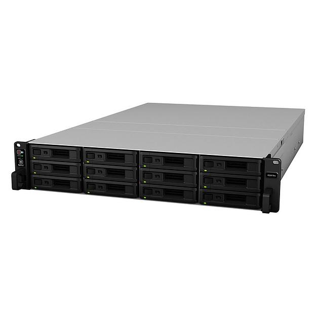 Система хранения данных Synology (Rack2U) QC2,4Ghz/8Gb upto 64/RAID0,1,10,5,6/up to12HP HDDs SATA(3,5'or2,5') upto 36 with 2xRX1217(RP)/2xUSB/4GigEth(+2Expslot)/iSCSI/2xIPcam(upto75)/1xPS/norail/5YW (RS3618xs) фото 2