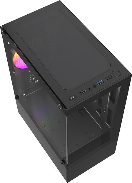 Корпус Accord ACC-285-02B черный без БП mATX 1x120mm 1xUSB2.0 1xUSB3.0 1xUSB3.1 audio фото 4