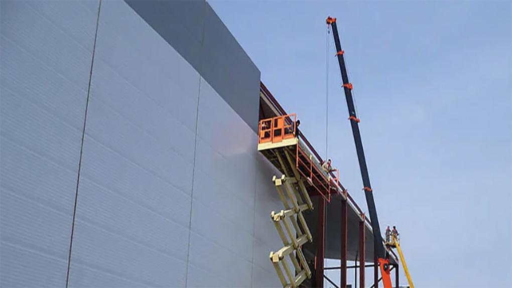 Монтаж стеновых сэндвич-панелей г. Актобе фото 1