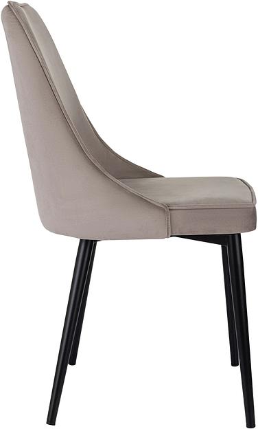 Стул для дома Бюрократ CH-K4_2 комплект 2шт т.бежевый Holland 61 металл черный на ножках (CH-K4_1/HL61_2) фото 5