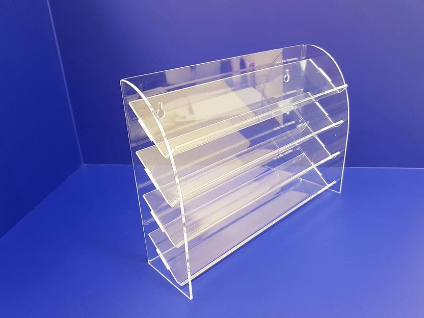 Полка для лаков 4 яруса (настольно-настенная) фото 4