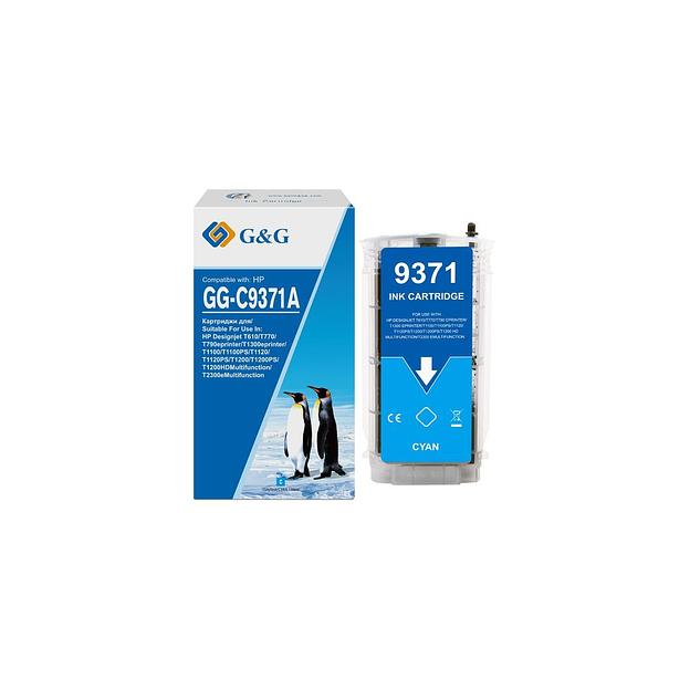 Картридж G&G GG-C9371A, голубой / GG-C9371A фото 1