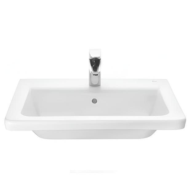 Умывальник мебельный The Gap Unik 60 1 Roca отверстие под смеситель по центру, белый ОПТ фото 3