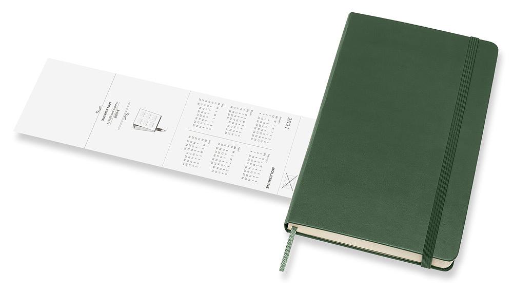 Ежедневник Moleskine CLASSIC Large 130х210мм 400стр. зеленый фото 6