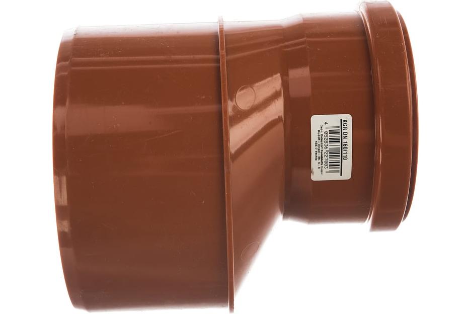 Переход эксцентрический 160х110 для наружной канализации фото 4