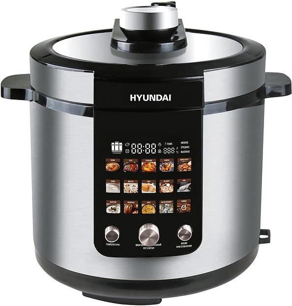 Мультиварка-скороварка Hyundai HYMC-2402 6л 1200Вт серебристый/черный фото 1