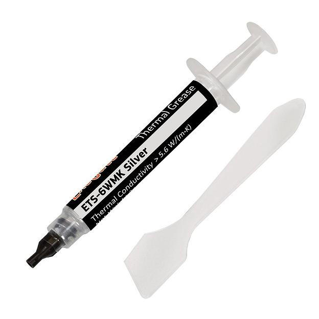 Exegate EX282349RUS Термопаста ETS-6WMK Silver, шприц с лопаткой, 30г фото 1