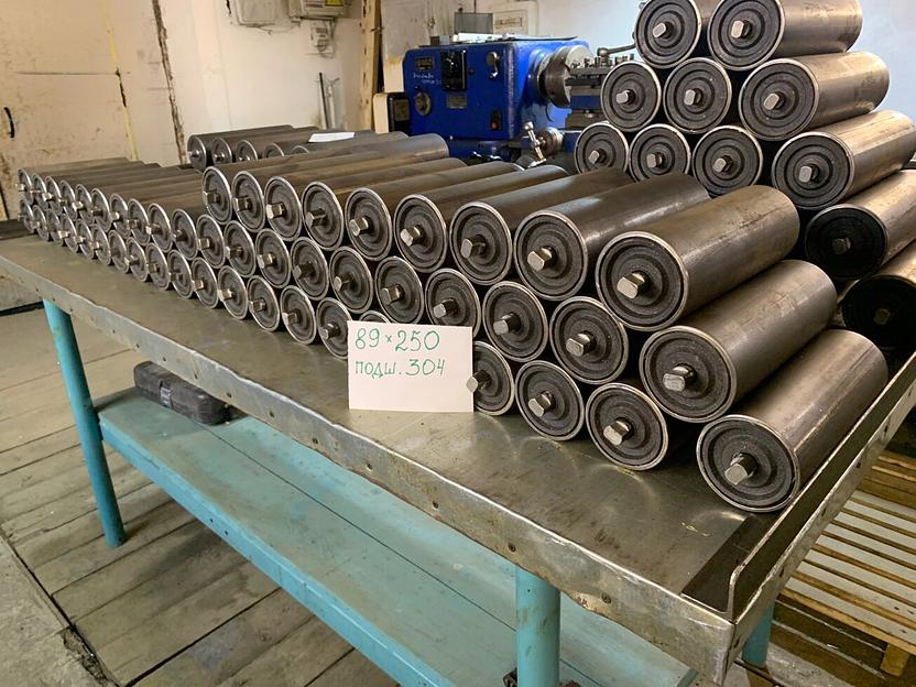 Конвейерные ролики усиленные, диаметр 89, длина 250 мм фото 2