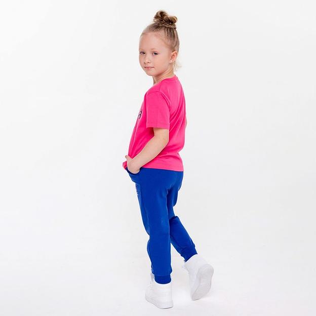 Брюки для девочки, рост 116 см синий ОПТ фото 1