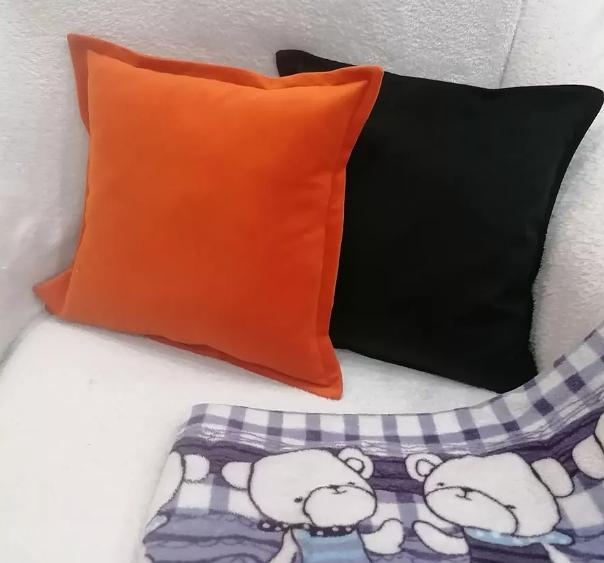 Декоративная подушка на диван 2 шт черный цвет ОПТ фото 4