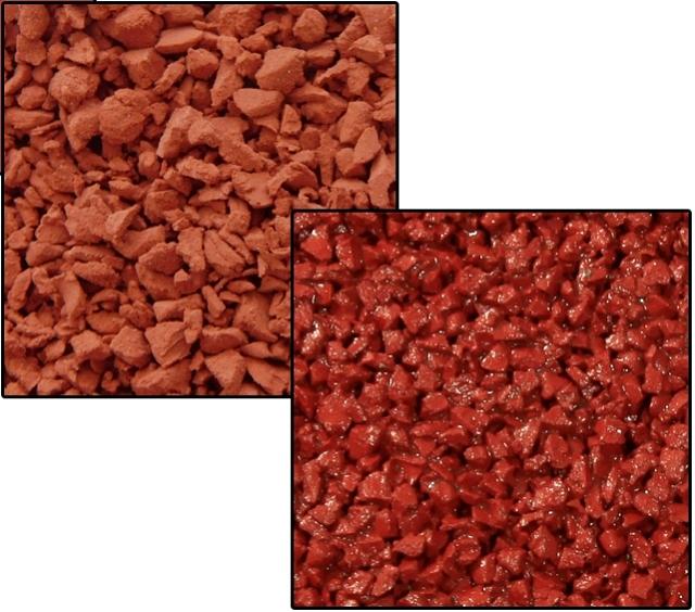 Резиновая крошка EPDM 2-4 мм терракотовая ОПТ фото 4