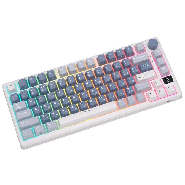 Клавиатура Royal Kludge RK-M75 Ocean Blue USB/2.4 GHz/Bluetоoth, RGB, Hot Swap, K silver switch фото 4