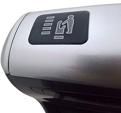 Сушилка для рук погружная высокоскоростная G-teq G-1800 PS, 1800 Вт, 1,8 кВт, пластик серебро фото 7