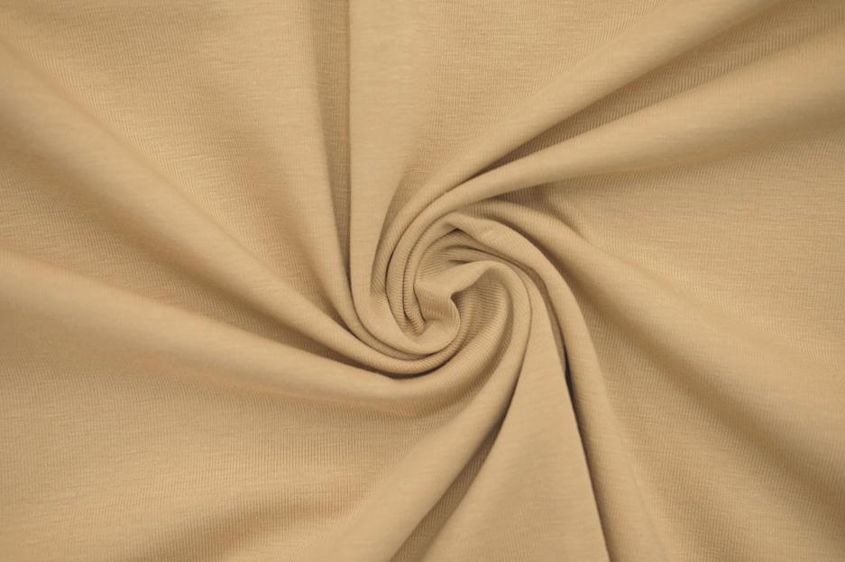 Кулирная гладь однотонная с лайкрой бежевый 71886 фото 1