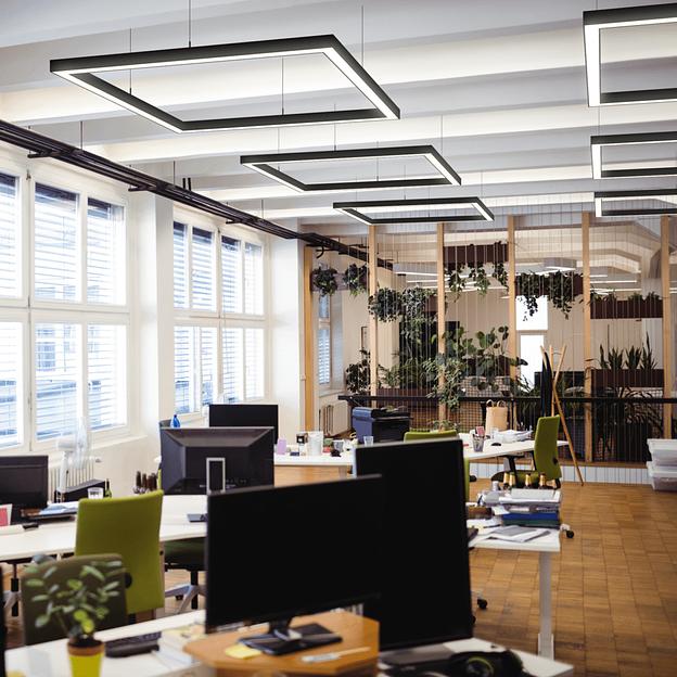 Светильник квадратный подвесной 1060х1060х50 3000K 72W фото 3