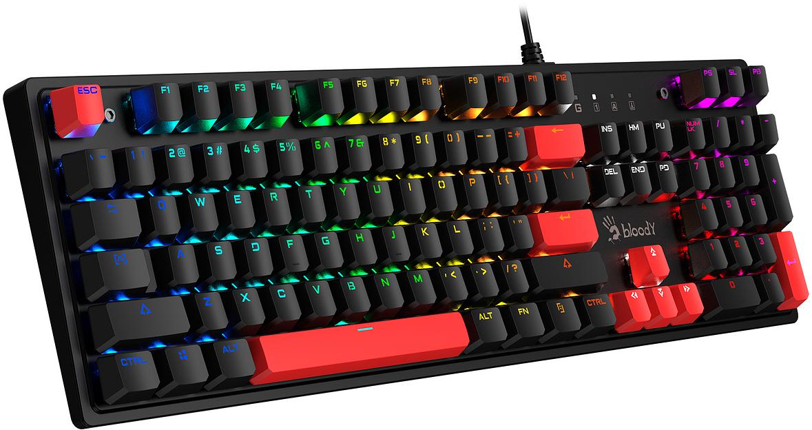 Клавиатура A4Tech Bloody S510N механическая черный/красный USB for gamer LED фото 2