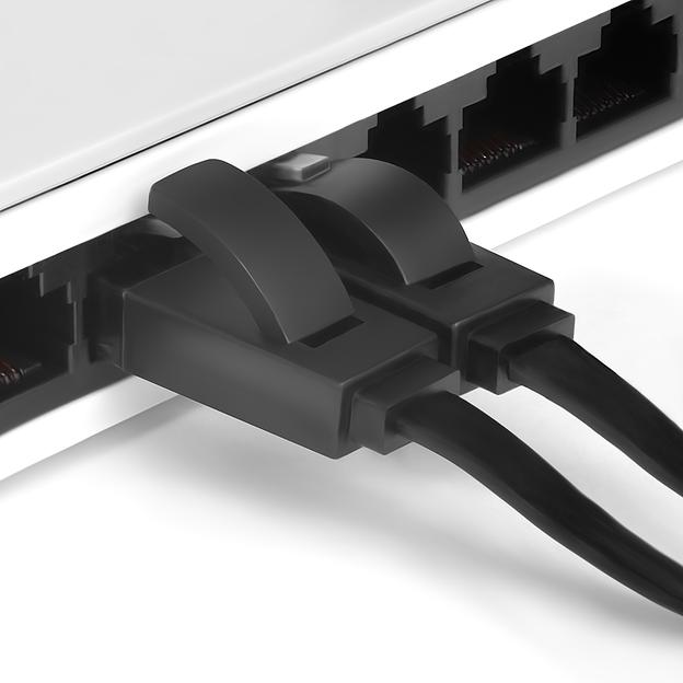 Greenconnect Патч-корд PROF плоский прямой 15.0m, UTP медь кат.6, черный, позолоченные контакты, 30 AWG, GCR-LNC616-15.0m, ethernet high speed 10 Гбит/с, RJ45, T568B Greenconnect RJ45(m) - RJ45(m) Cat. 6 U/UTP PVC 15м чёрный (GCR-LNC616-15.0m) фото 3