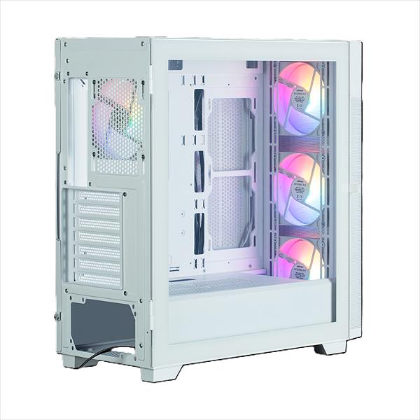 Корпус ZALMAN S5 NEO, ATX, WHITE, WINDOW, 2xCOMBO (3.5" or 2.5"), 4x2.5", 1xUSB2.0, 1xUSB3.1, FRONT 3x120mm FRGB, REAR 1x120mm FRGB фото 4