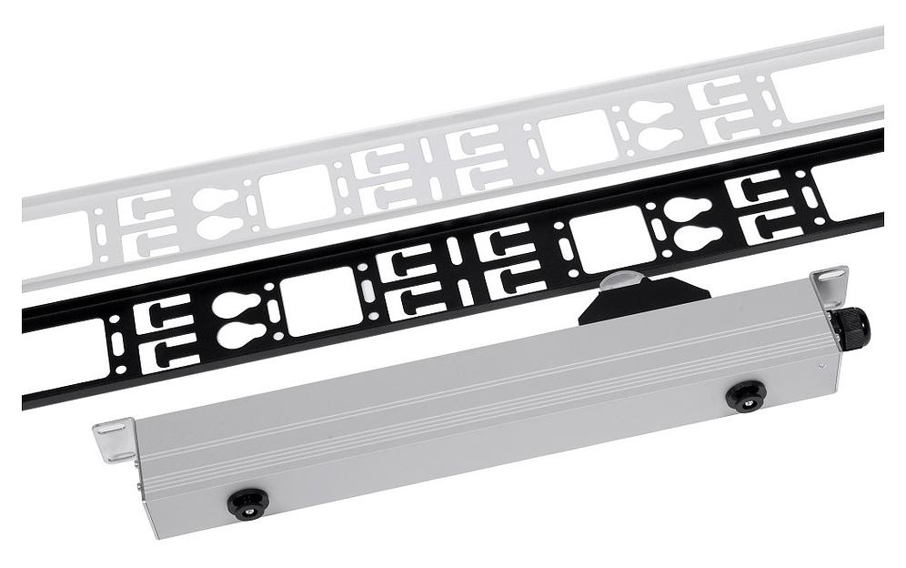 Кабельный органайзер Вертикальный ЦМО ВКО-М-42.150-9005 односторонний окна 42U глуб.:12мм фото 3