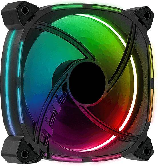 Вентилятор для корпуса AeroCool Astro 12 ARGB, 120мм, 1000rpm, 17.5 дБ, 6-pin, 1шт, (Astro 12 ARGB) фото 3